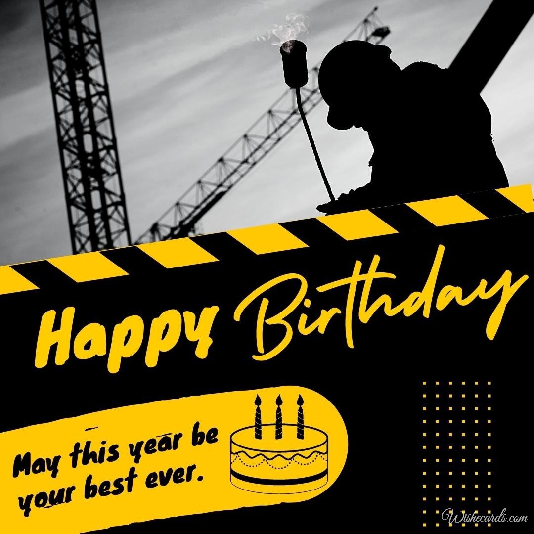 Birthday Ecard to Builder