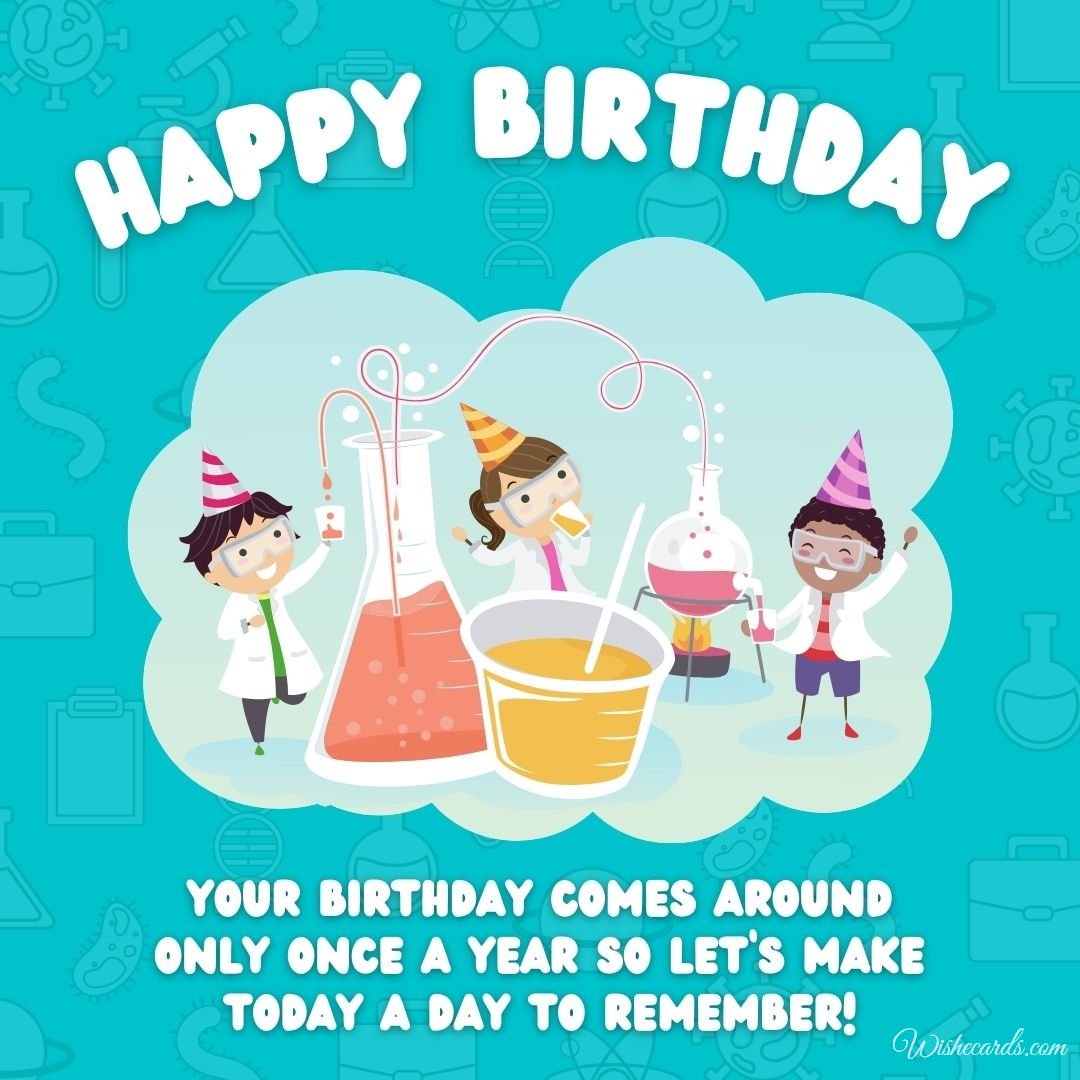 Collection Of Happy Birthday Cards For Chemist