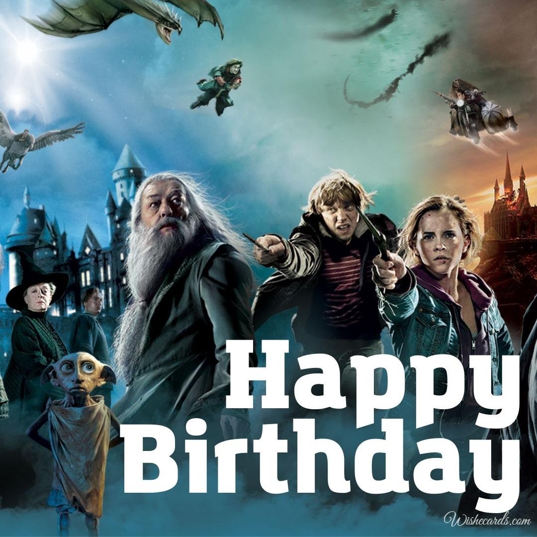 Birthday Ecard With Harry Potter