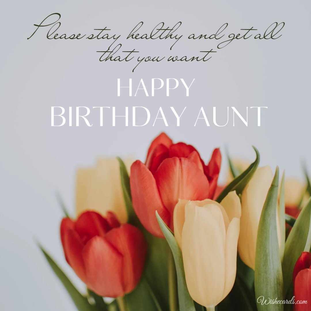 Birthday Greeting Card for Aunt