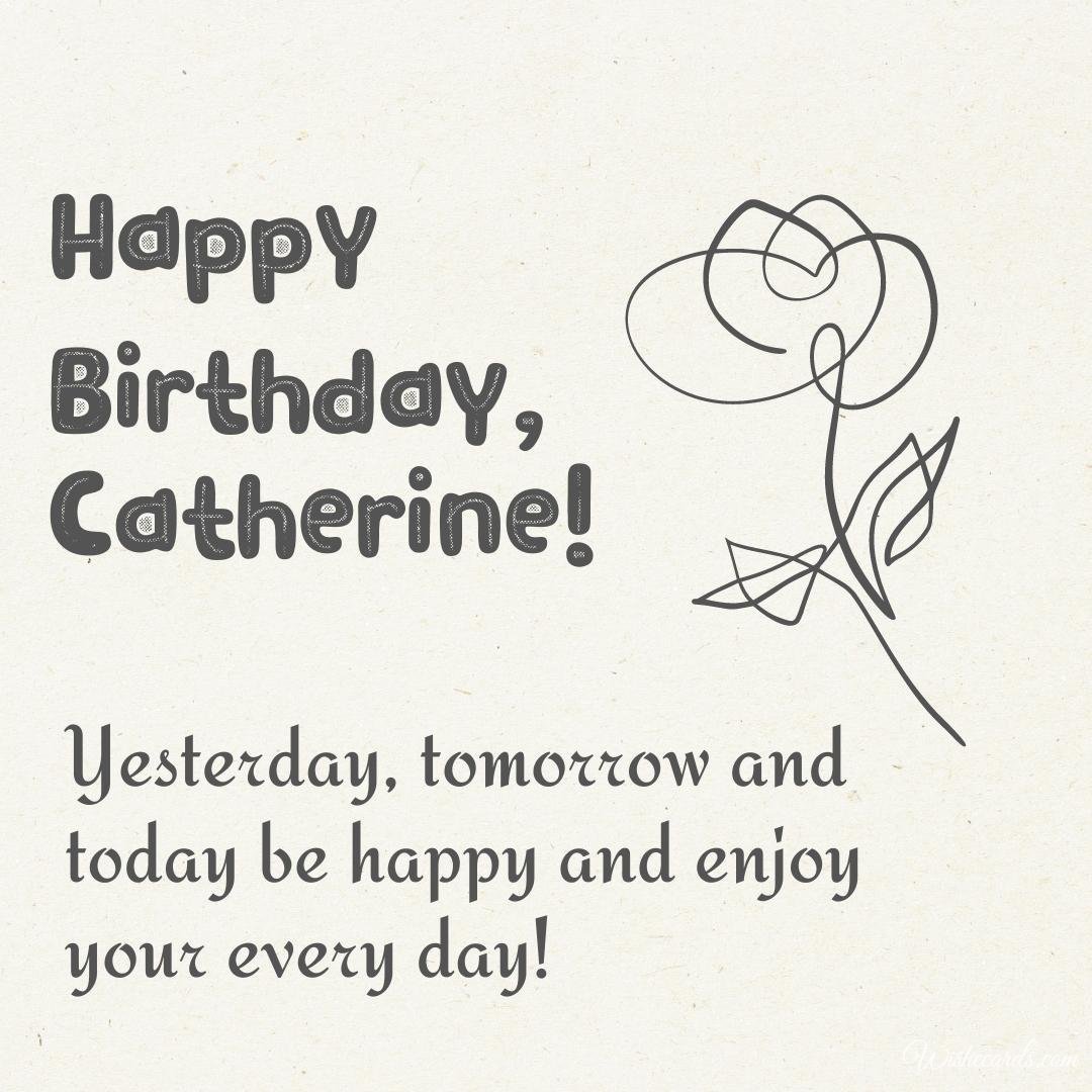 Birthday Greeting Ecard for Catherine