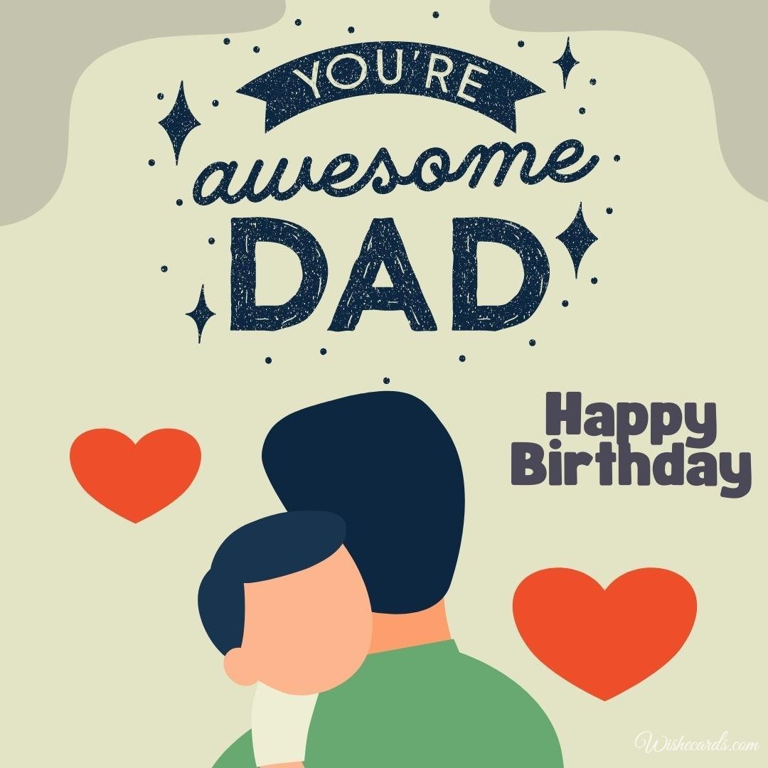 Birthday Greeting Ecard For Dad