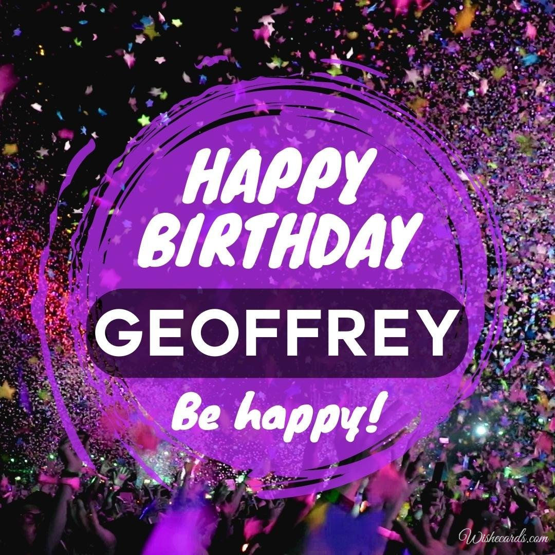 Birthday Greeting Ecard for Geoffrey