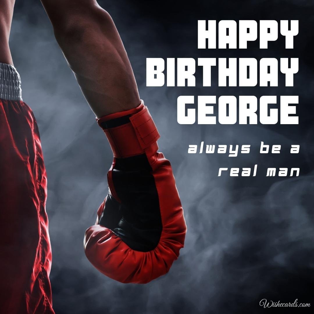 Birthday Greeting Ecard For George