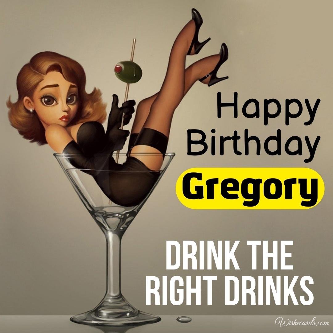 Birthday Greeting Ecard for Gregory