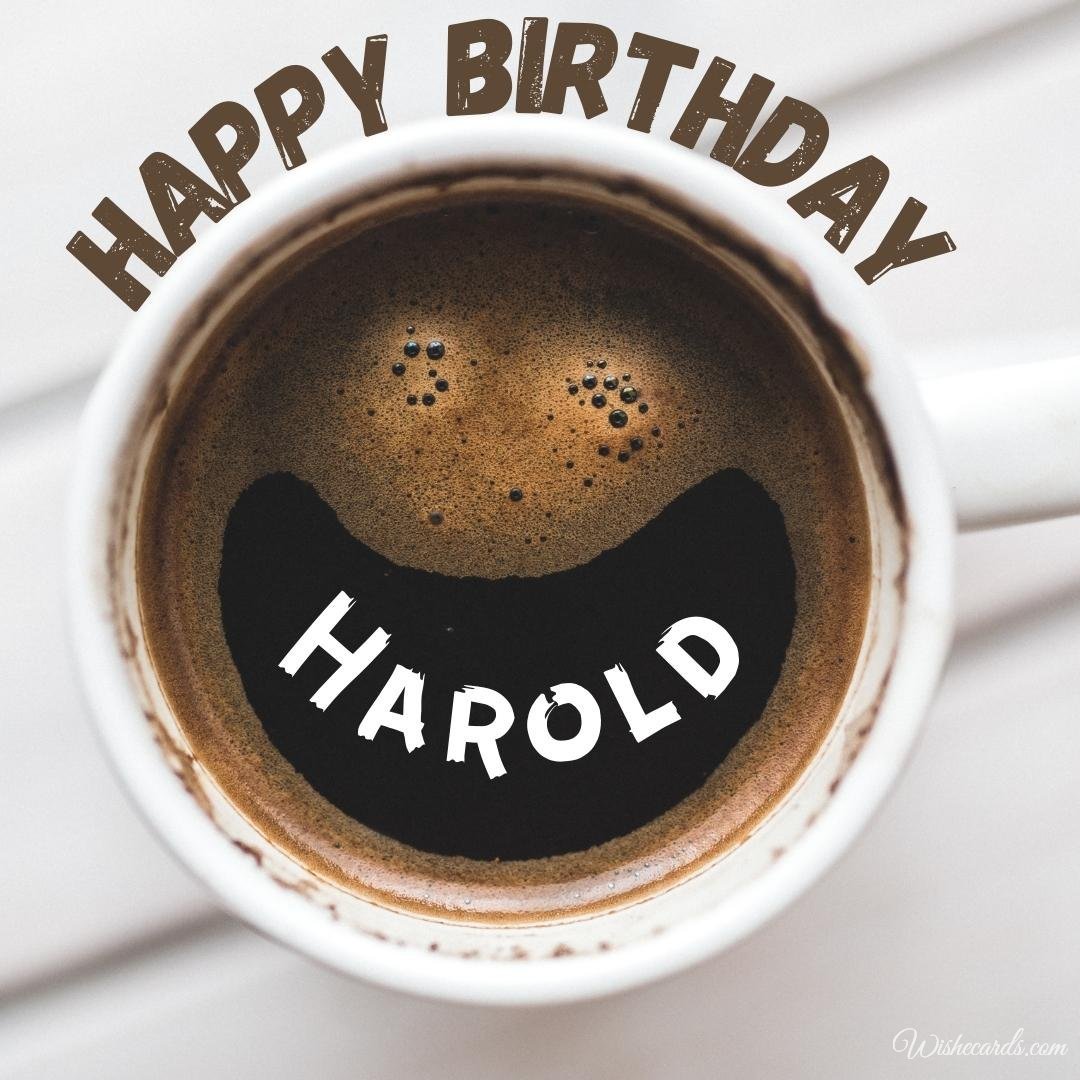 Birthday Greeting Ecard For Harold