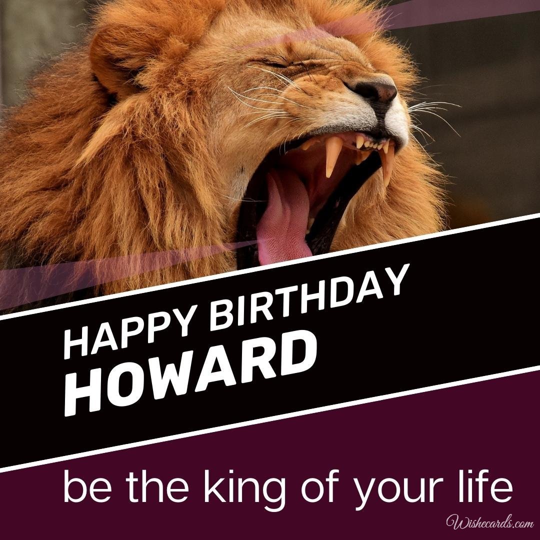 Birthday Greeting Ecard For Howard