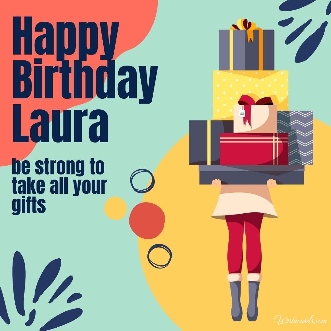 Birthday Greeting Ecard For Laura