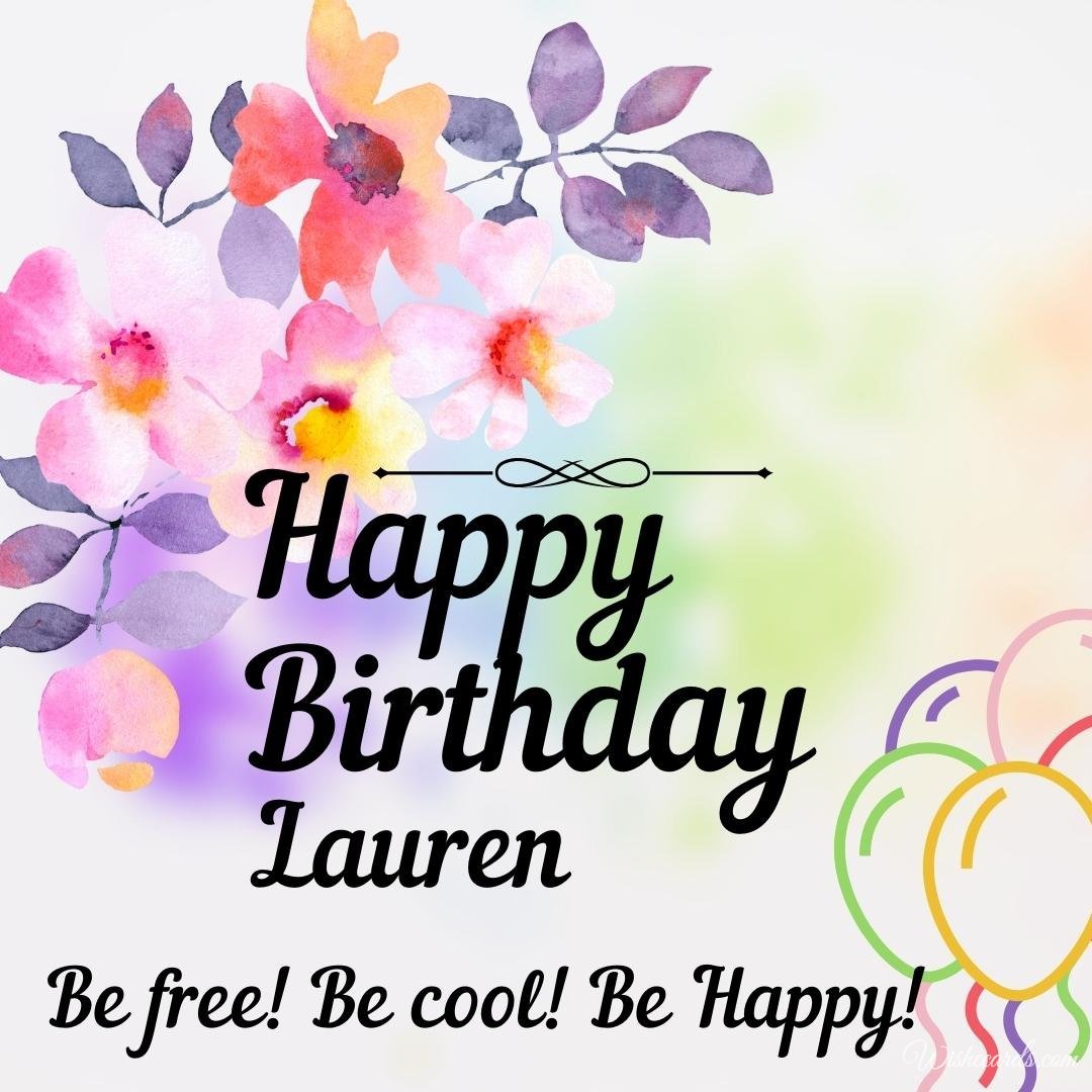 Birthday Greeting Ecard For Lauren