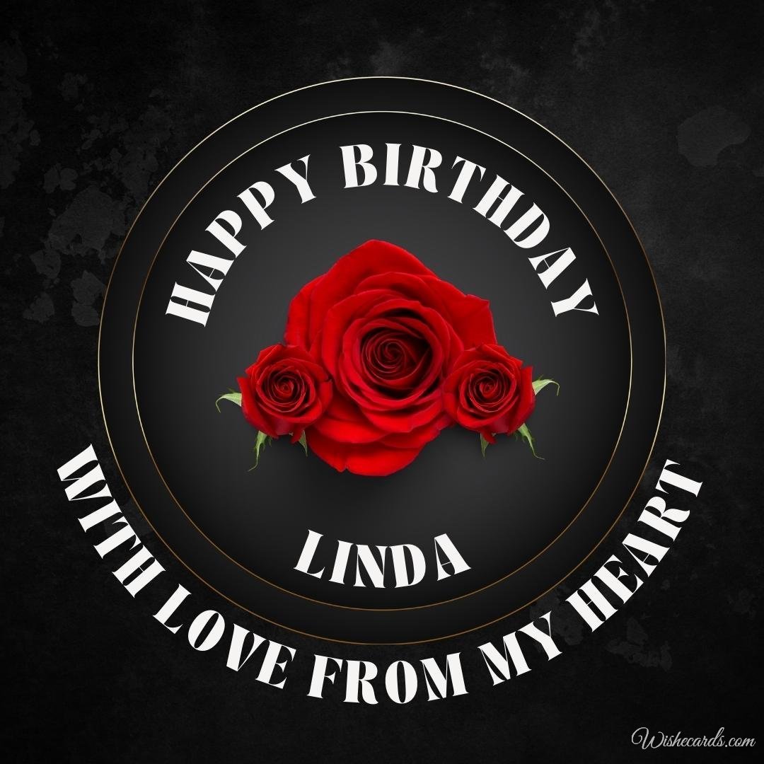 Birthday Greeting Ecard for Linda