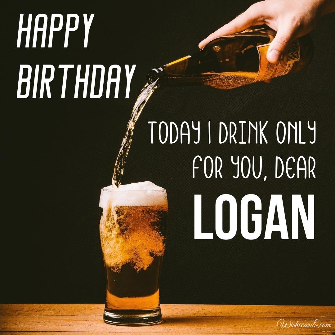 Birthday Greeting Ecard For Logan
