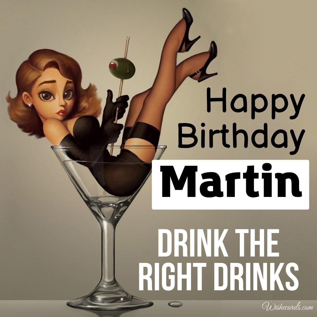 Birthday Greeting Ecard For Martin