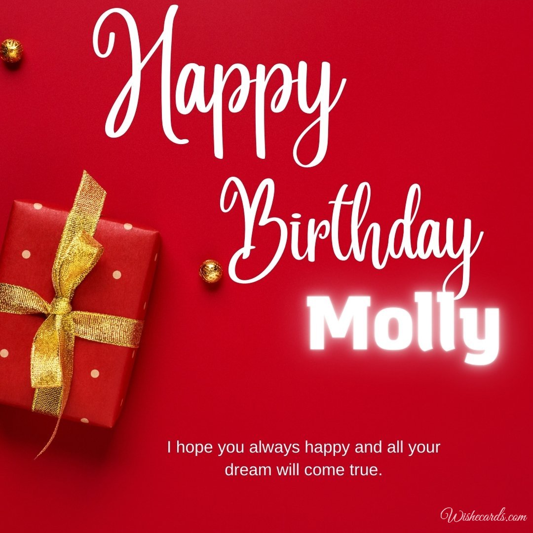 Birthday Greeting Ecard For Molly