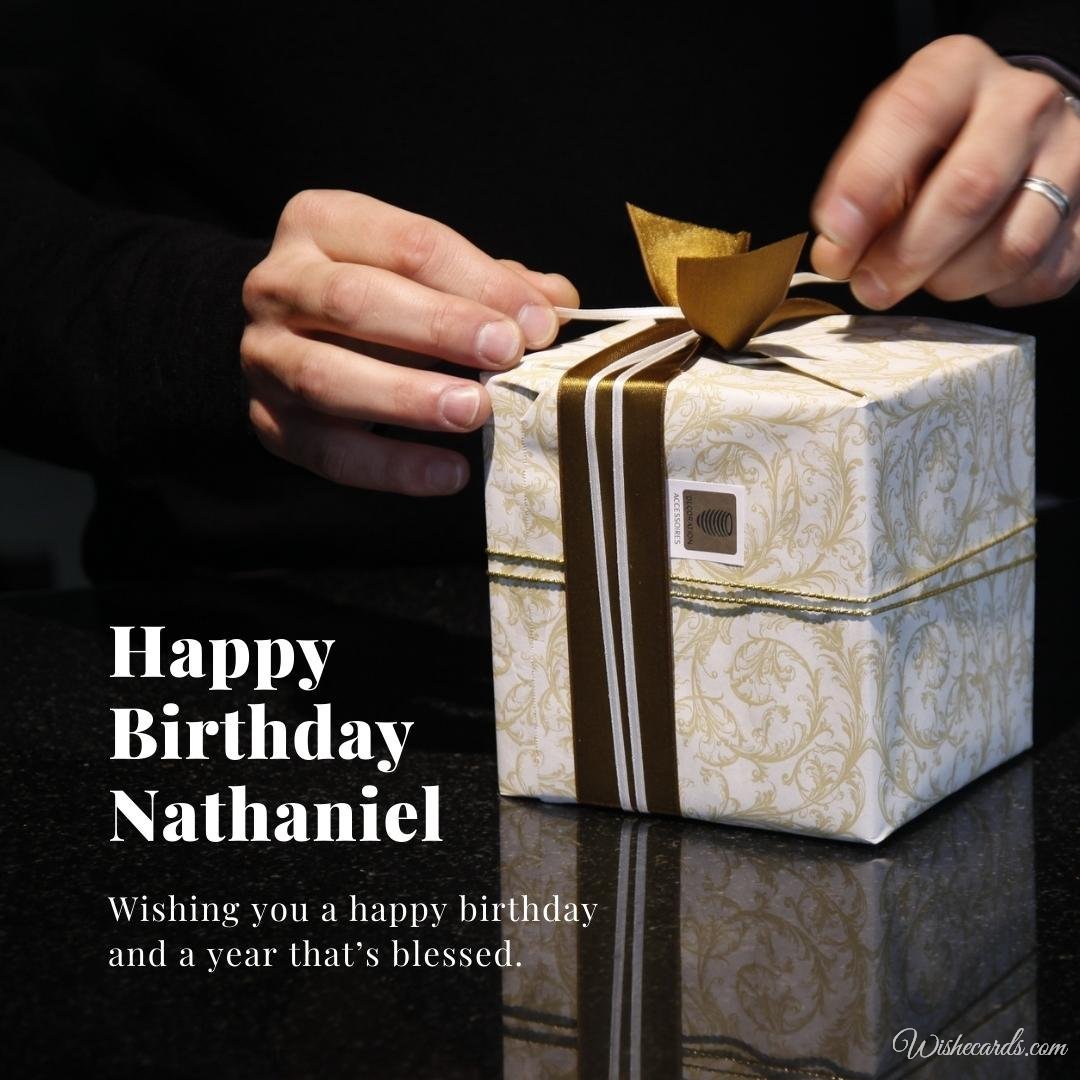 Birthday Greeting Ecard For Nathaniel