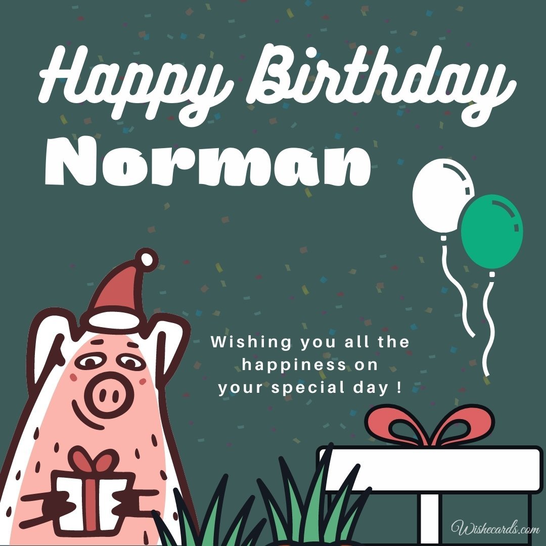 Birthday Greeting Ecard For Norman