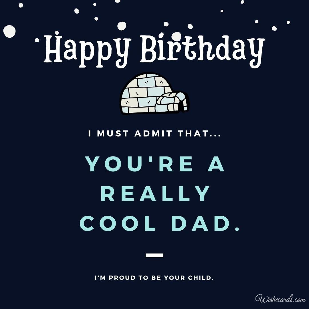 Birthday Greeting Ecard for Papa