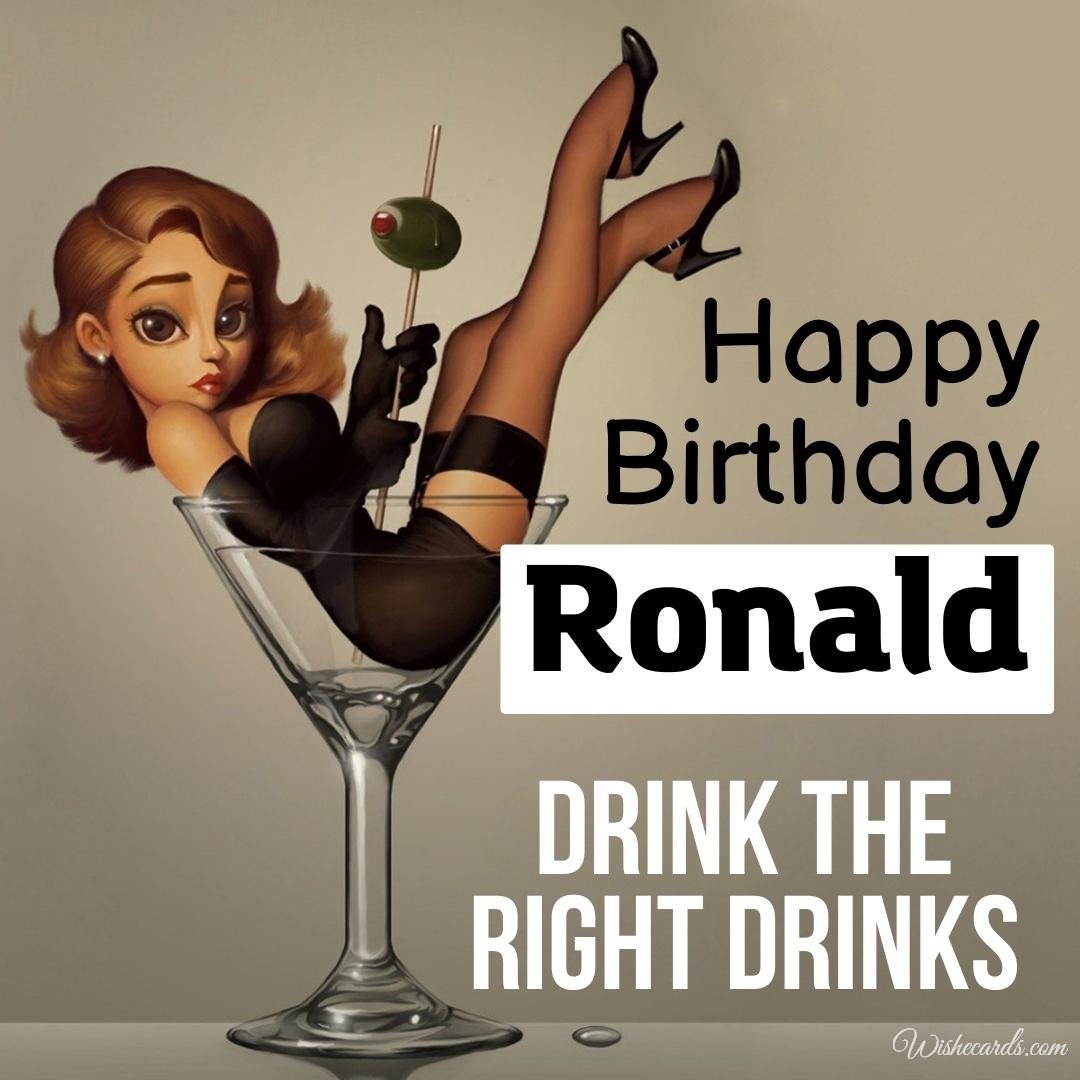 Birthday Greeting Ecard For Ronald