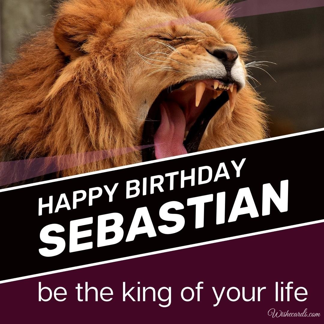 Birthday Greeting Ecard For Sebastian
