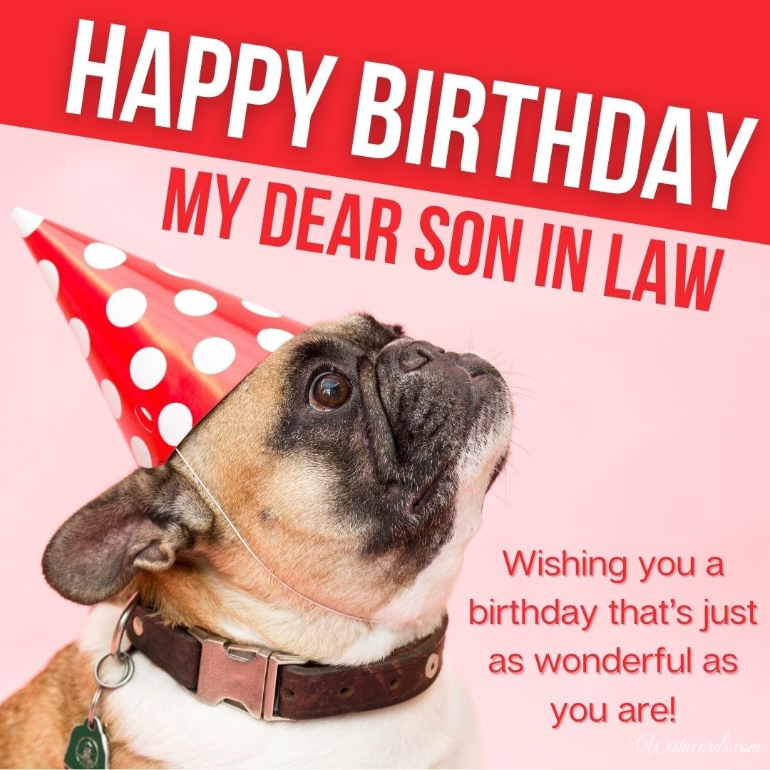 Birthday Greeting Ecard For Son In Law