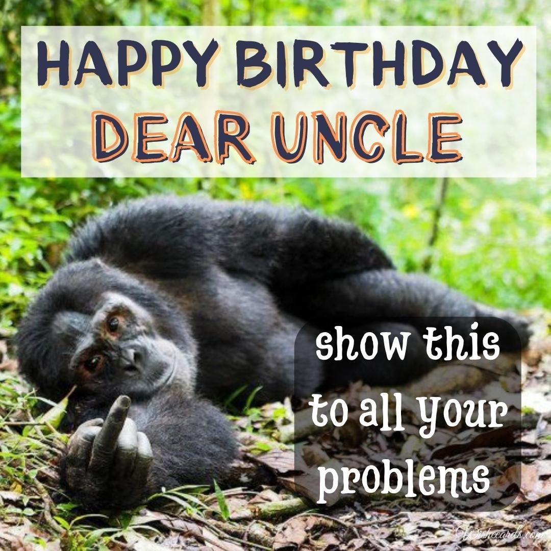 Birthday Greeting Ecard For Uncle