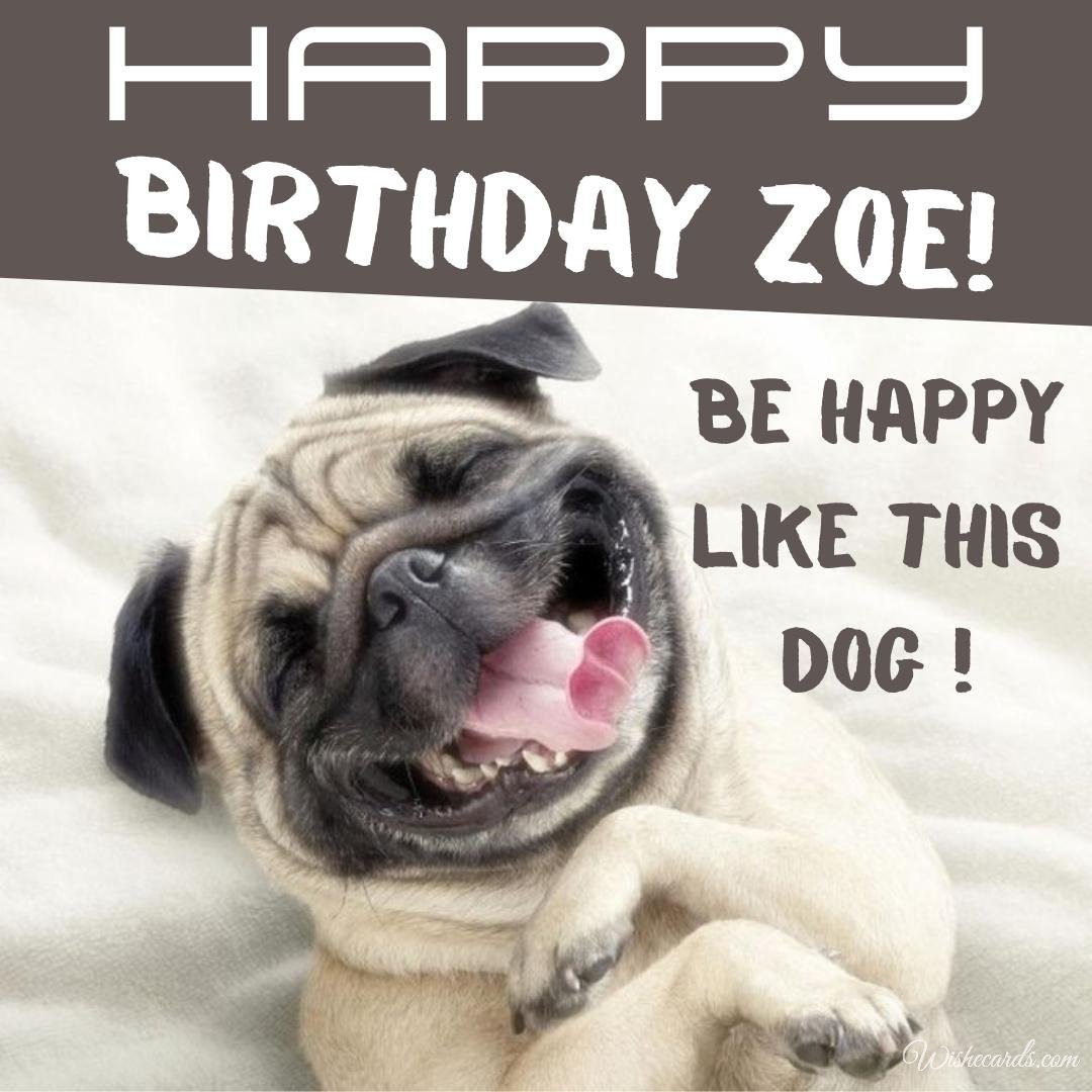 Birthday Greeting Ecard For Zoe