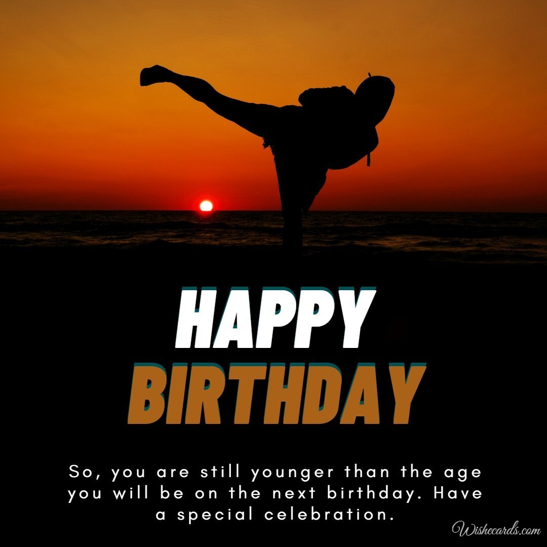 Birthday Greeting Ecard To Karate