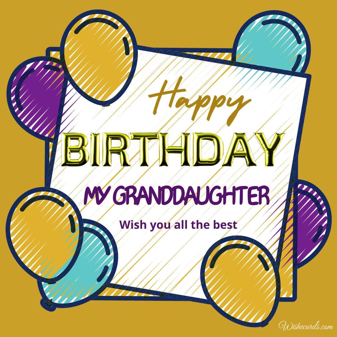 Birthday Image for a Granddaughter