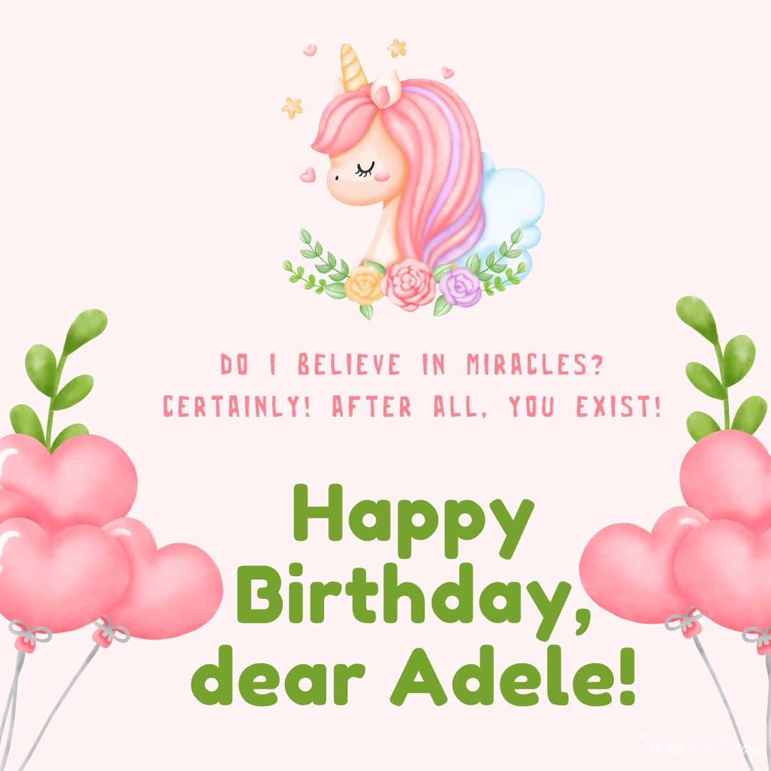 Birthday Image for Adele