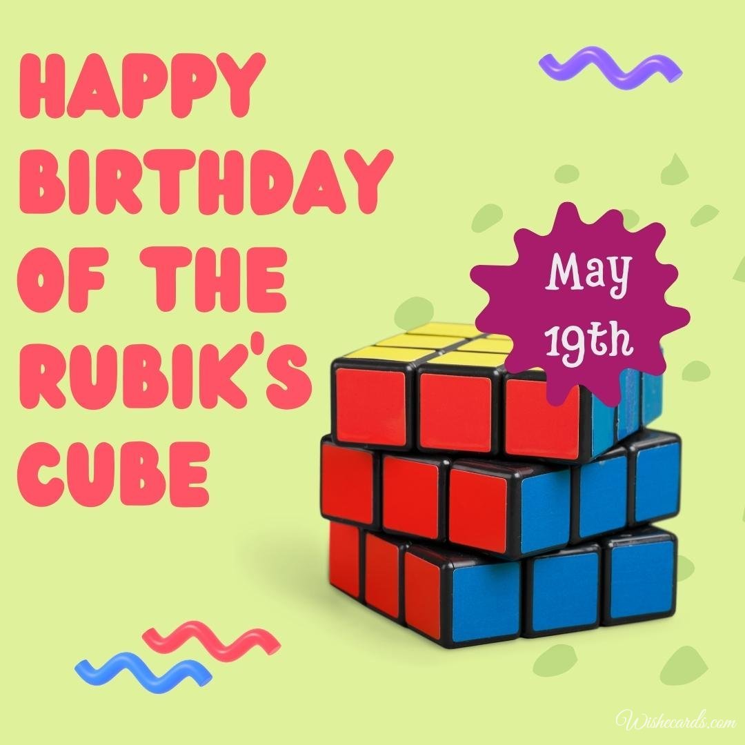 Birthday Of The Rubik's Cube Ecard