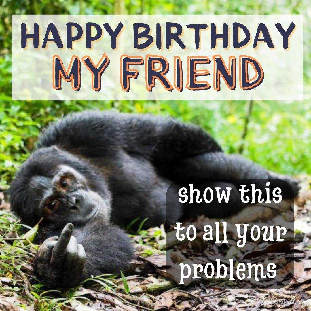 Birthday Wish Card for Friend