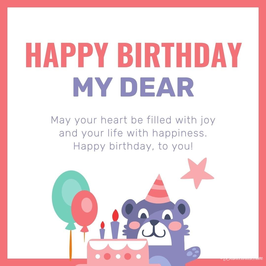 Birthday Wish Card for Kids