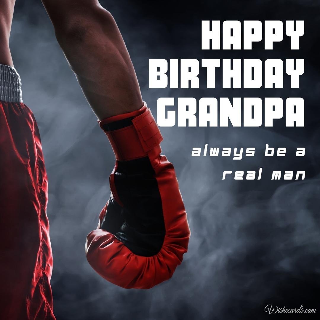 Birthday Wish Card To Grandpa