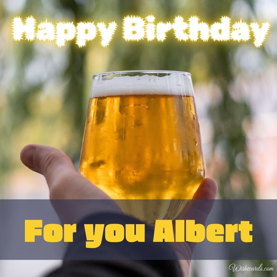 Birthday Wish Ecard For Albert