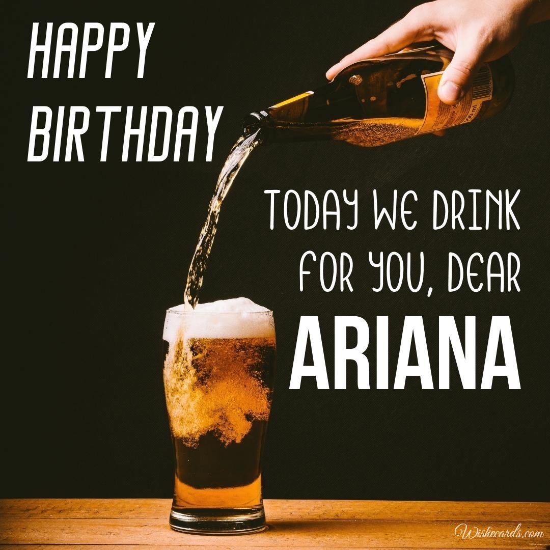 Birthday Wish Ecard for Ariana