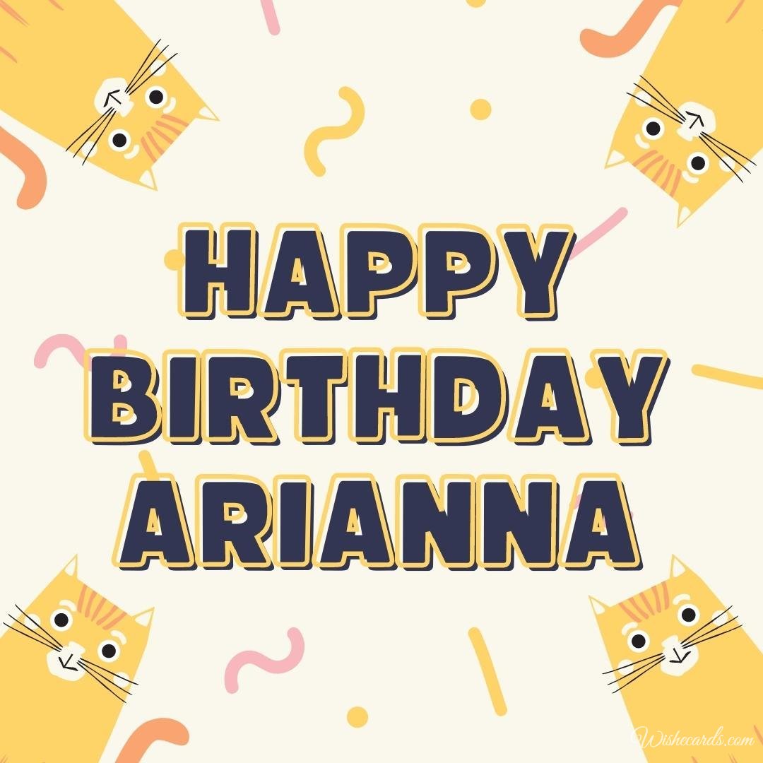 Birthday Wish Ecard For Arianna