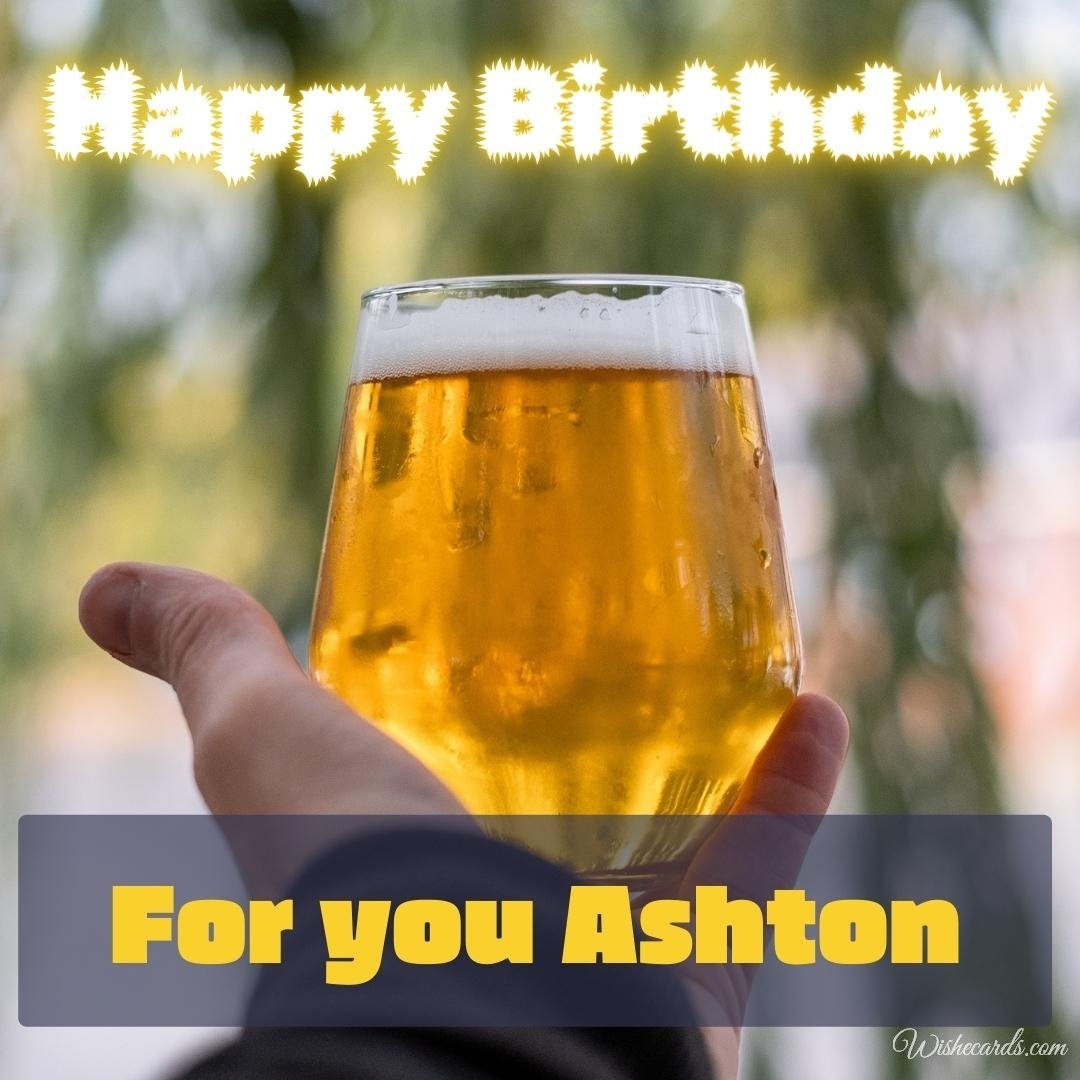 Birthday Wish Ecard for Ashton
