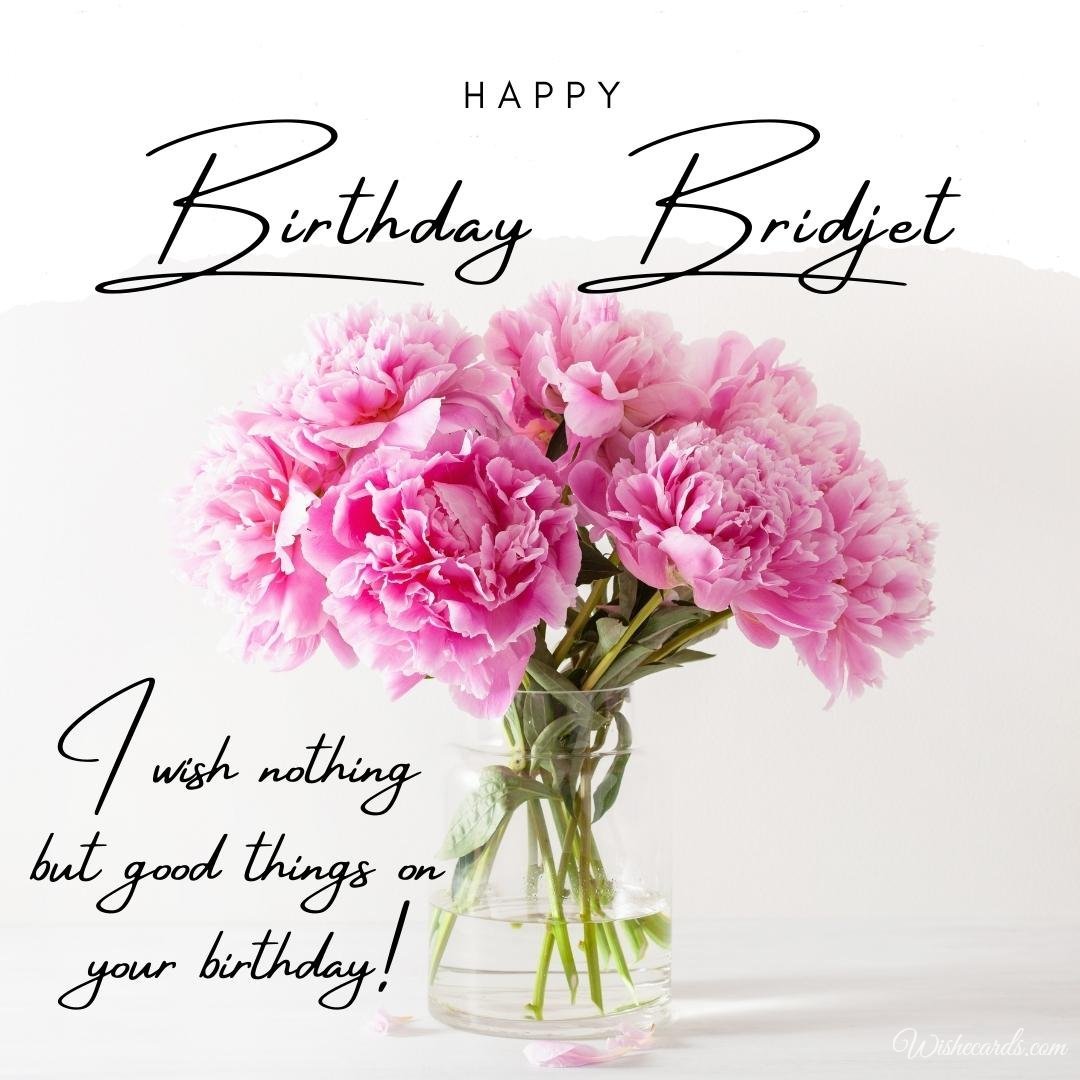 Birthday Wish Ecard for Bridjet