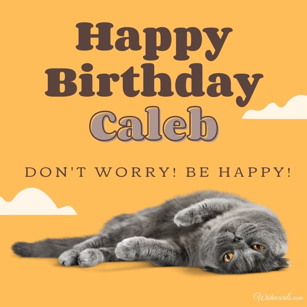 Birthday Wish Ecard For Caleb