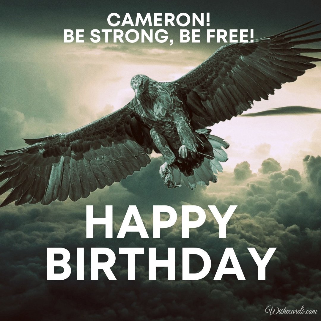 Birthday Wish Ecard For Cameron