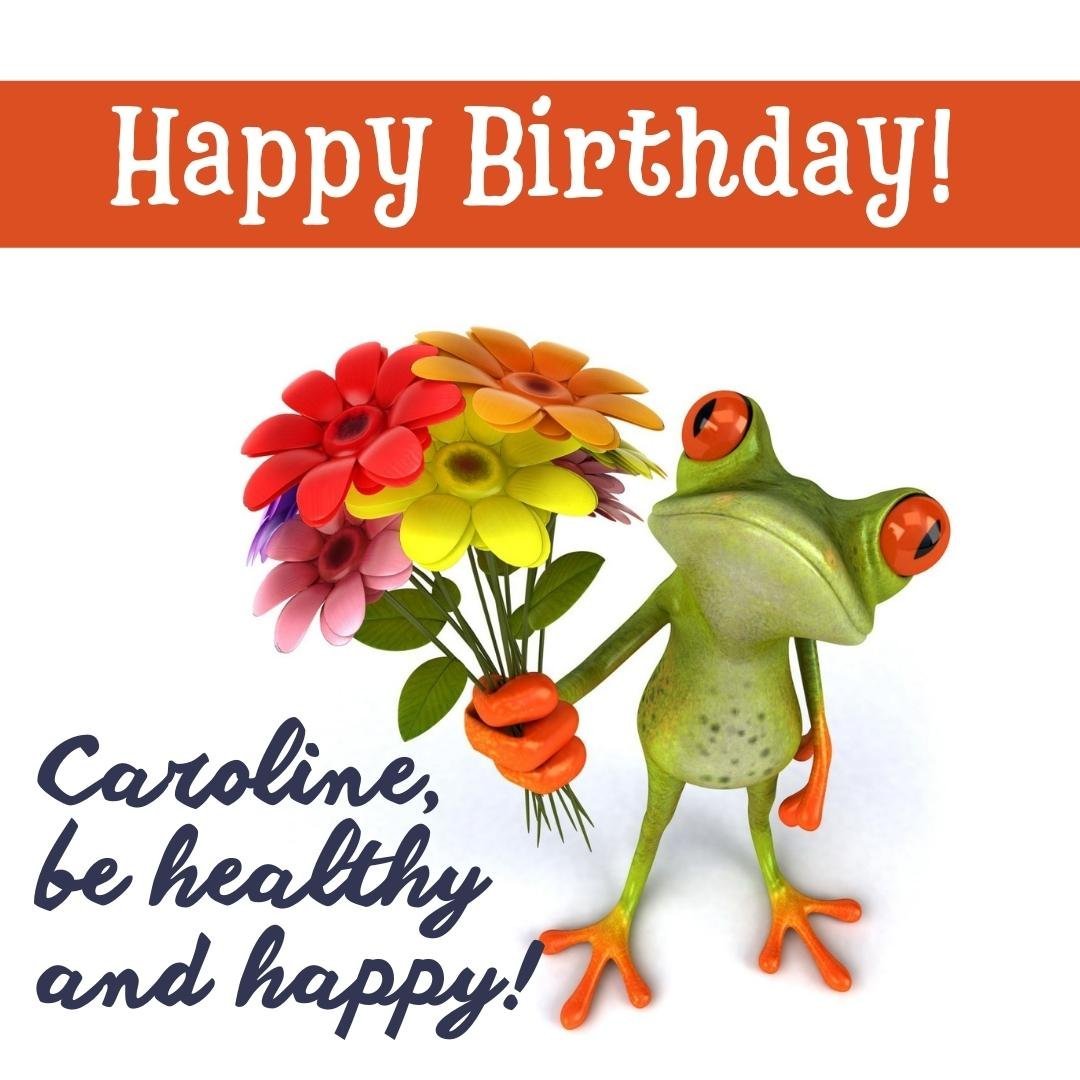 Birthday Wish Ecard for Caroline