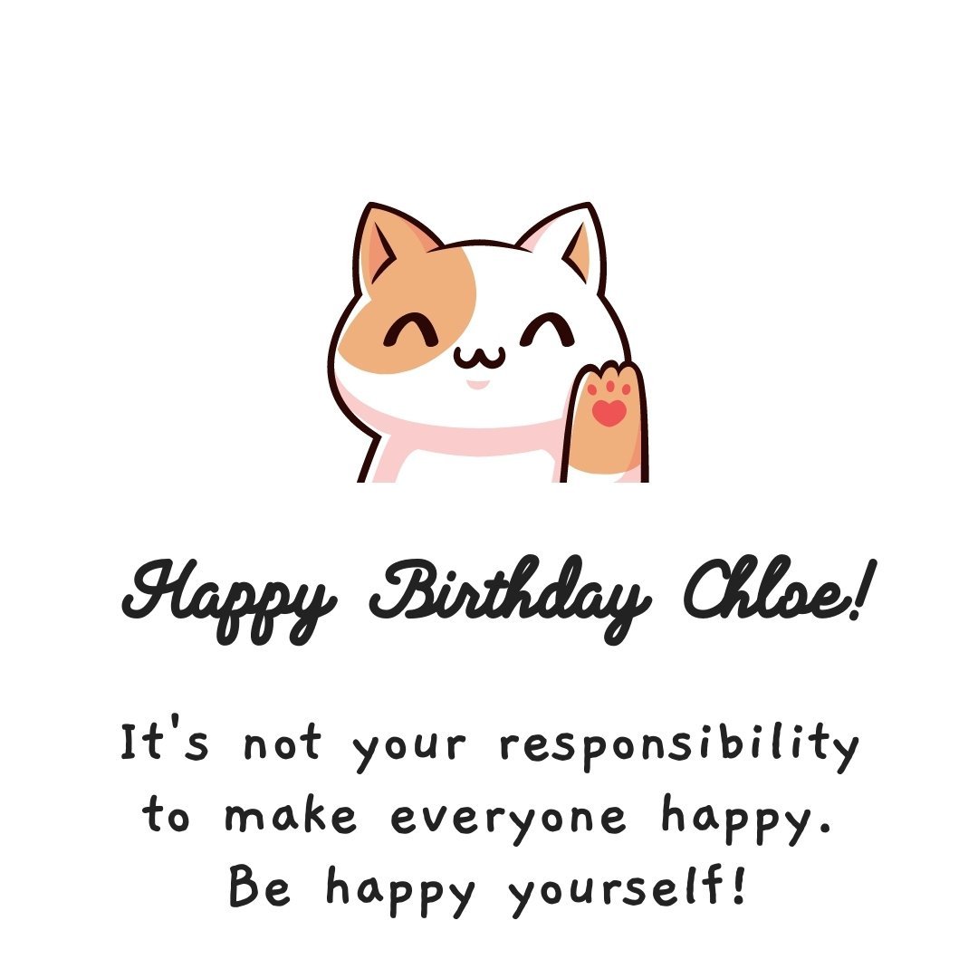 Birthday Wish Ecard for Chloe