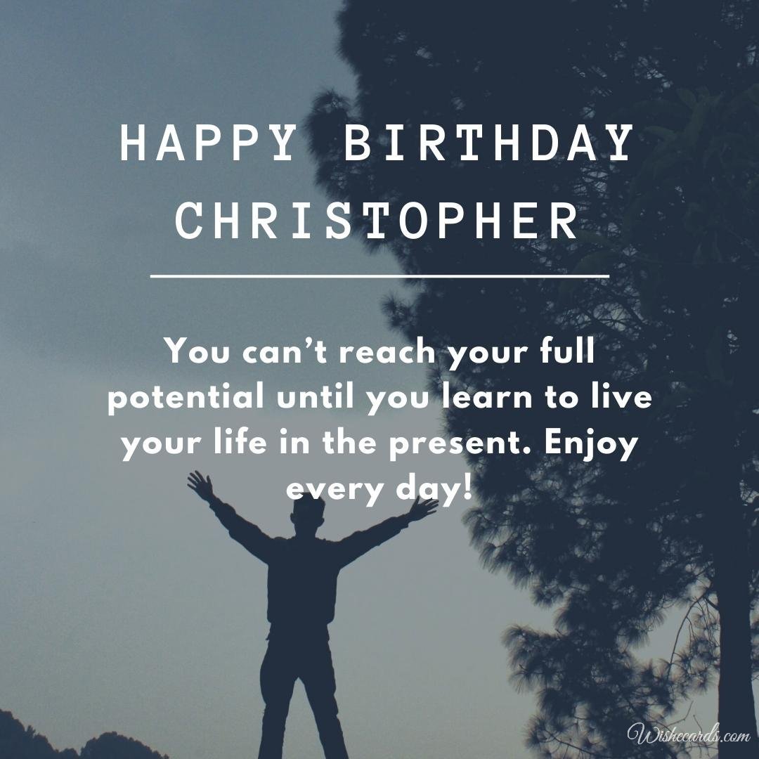 Birthday Wish Ecard for Christopher