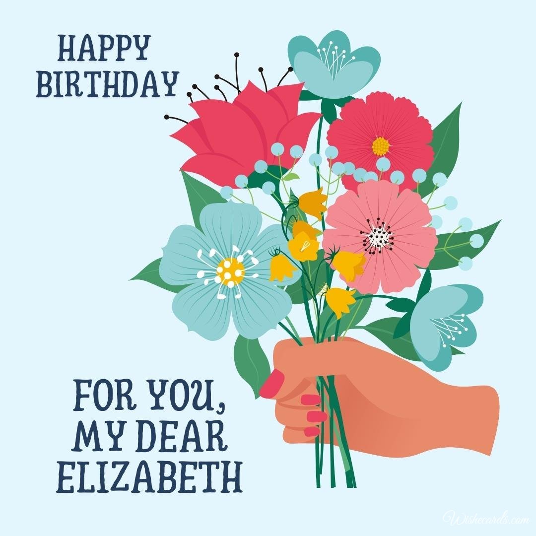Birthday Wish Ecard For Elizabeth