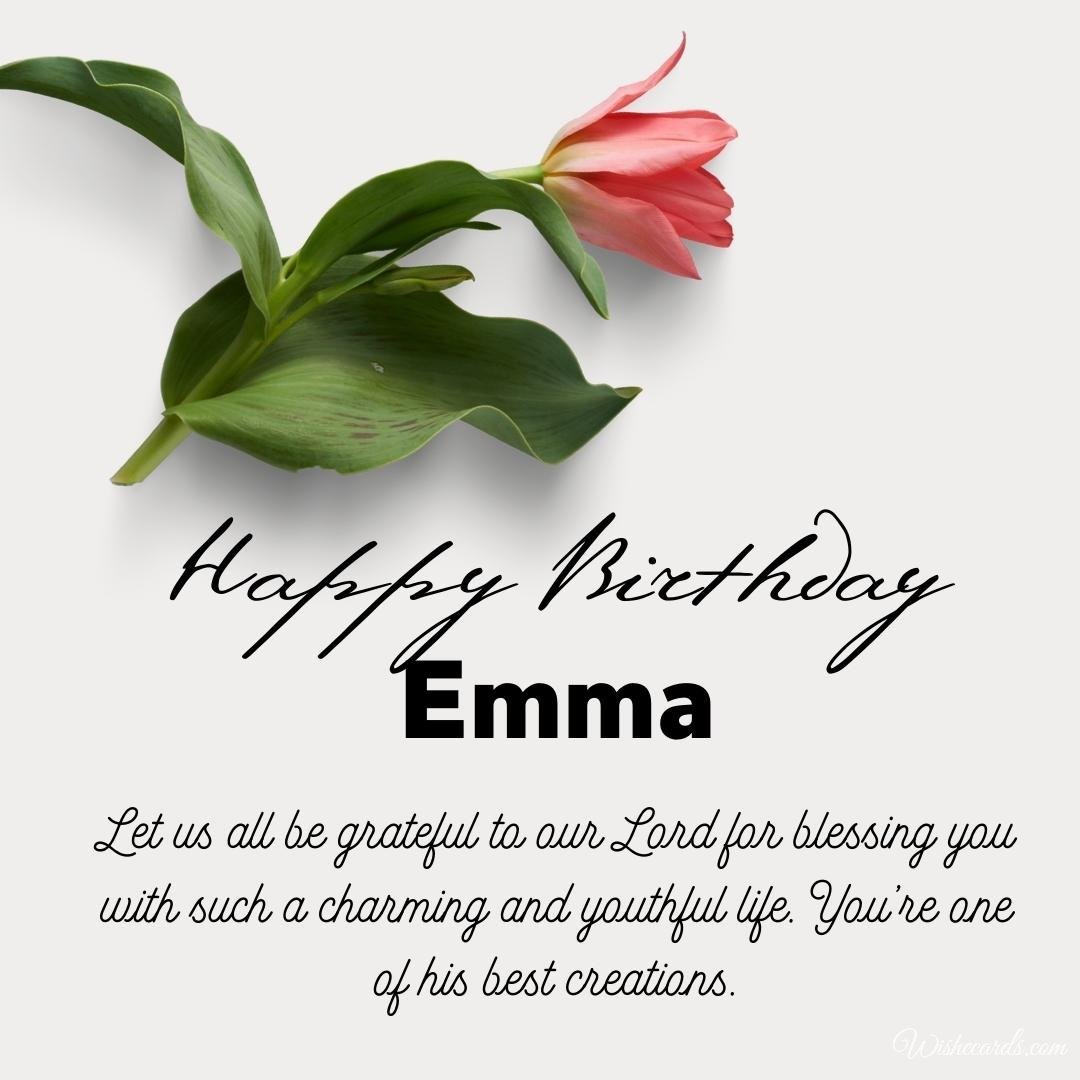 Birthday Wish Ecard for Emma