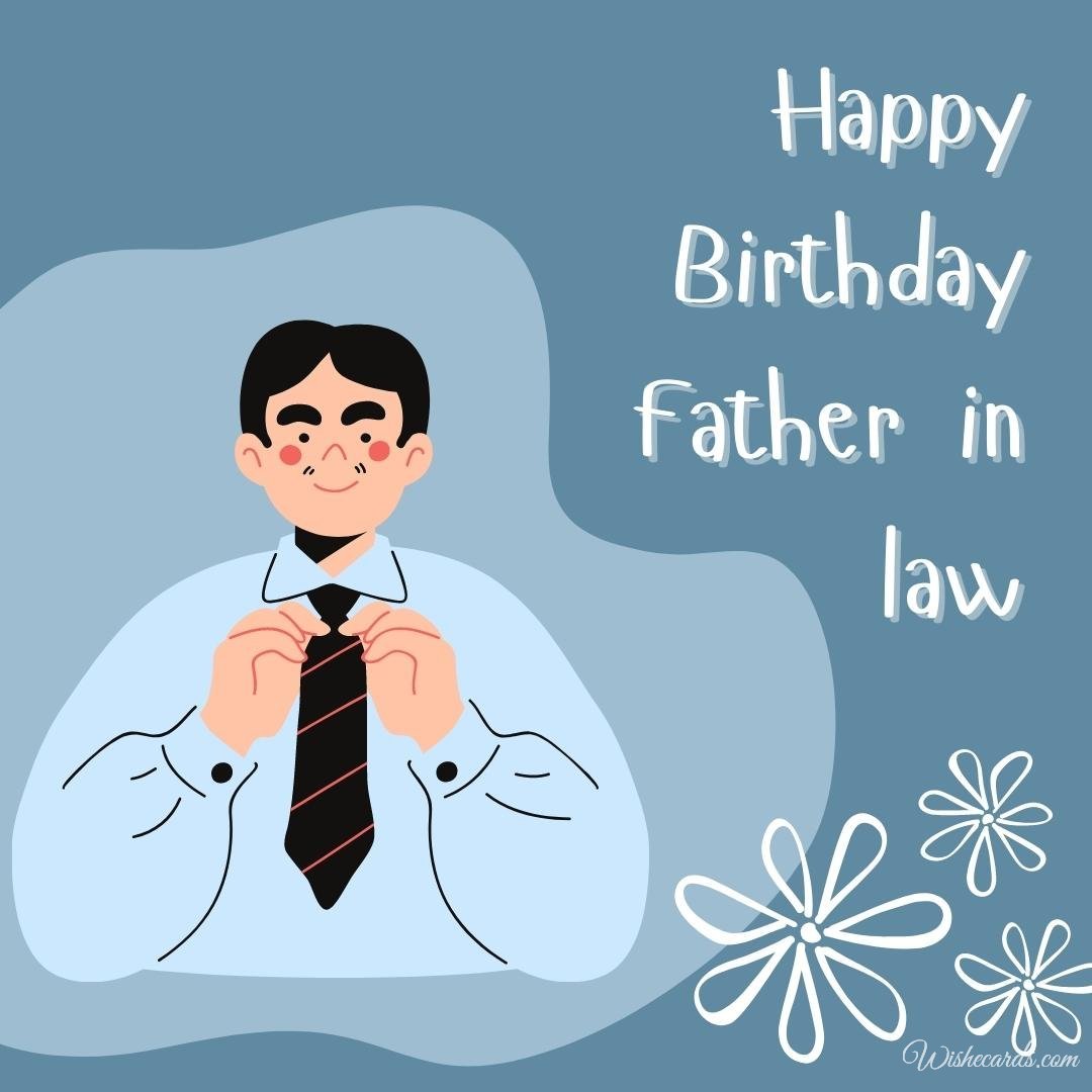Birthday Wish Ecard for Father In Law