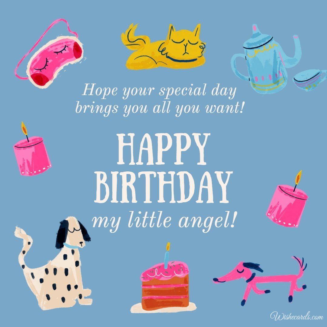 Birthday Wish Ecard For Goddaughter
