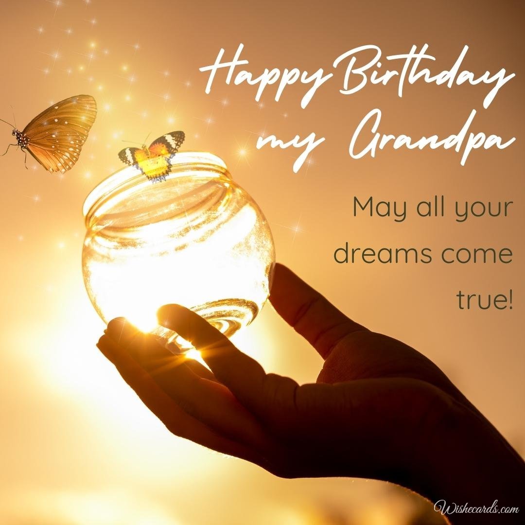 Birthday Wish Ecard for Granddad