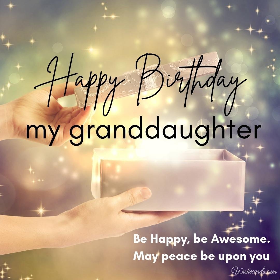 Birthday Wish Ecard For Granddaughter