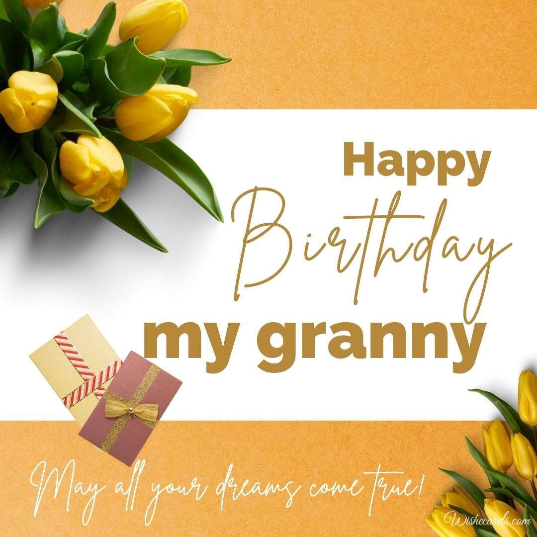 Birthday Wish Ecard For Granny