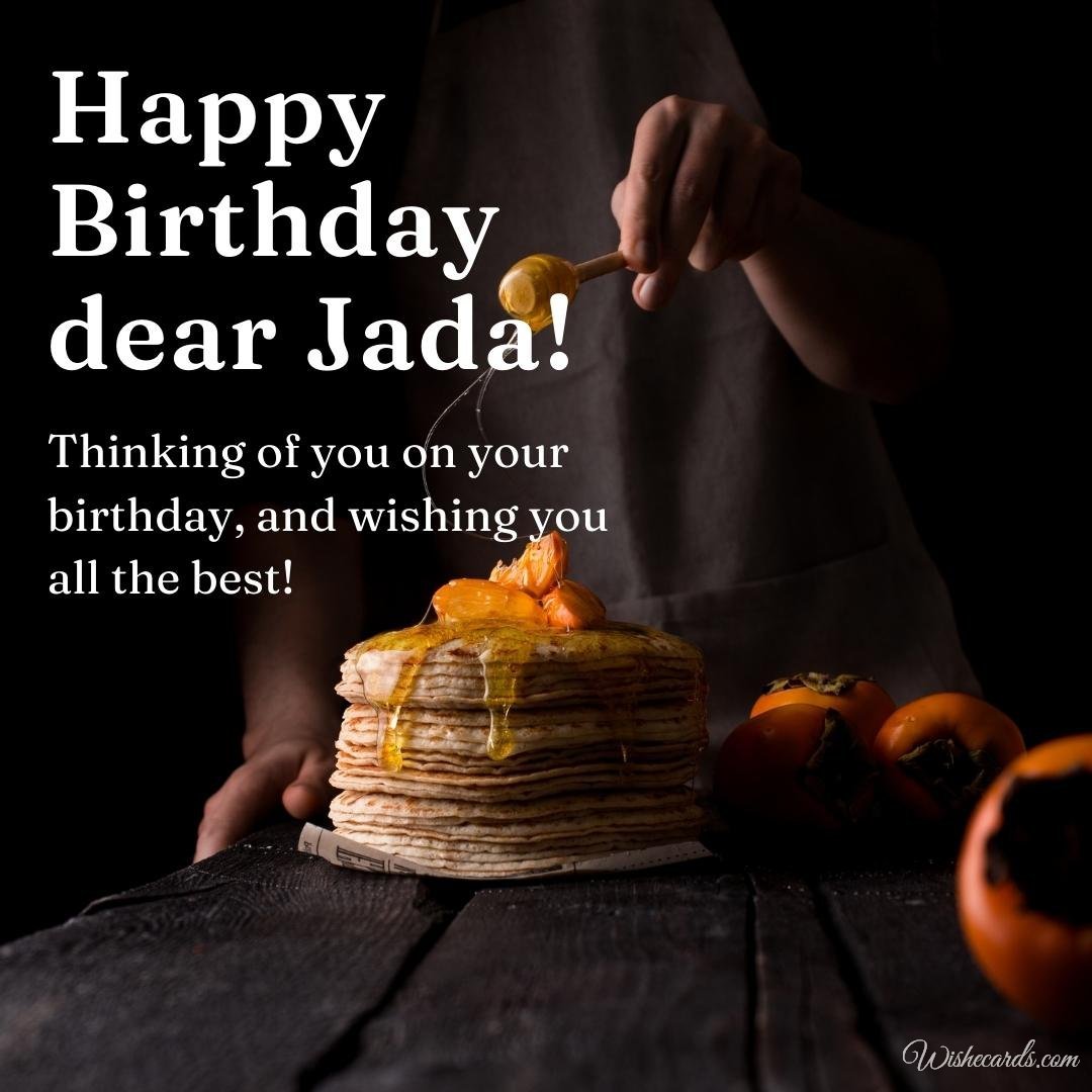Birthday Wish Ecard For Jada
